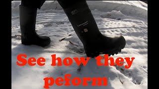 Walking Around in the Dunlop Explorer Purofort Rubber Boots with Vibram Soles part 2 of 2 [upl. by Maurise]