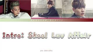 Intro Skool Luv Affair  BTS Color Coded Lyrics [upl. by Elsilrac425]