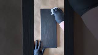 How to create an opaque black wood finish on white oak wood rubiomonocoat [upl. by Nanji]