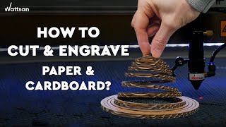 HOW TO CUT amp ENGRAVE PAPER amp CARDBOARD WITH LASER MACHINE [upl. by Udella683]