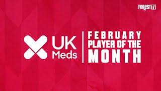 VOTE NOW UK Meds Player of the Month for February [upl. by Ymeraj]