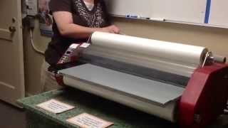 Video tutorial on how to load a laminator [upl. by Aan]