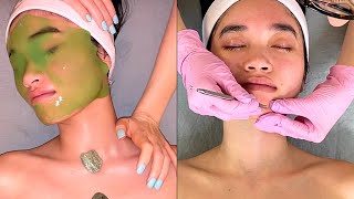 SPA ASMR FACIAL Smooth Texture  Clear Pimples  Moisturize Dry Fall Skin  Jadeywadey180 [upl. by Jonati481]