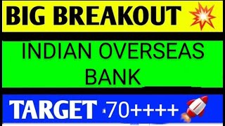 INDIAN OVERSEAS BANK SHARE LATEST NEWS TODAYIOB SHAREIOBSHARE TARGETIOB SHARE ANALYSIS [upl. by Tenaej]