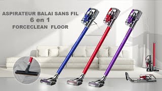 ROBUSTA ASPIRATEUR BALAI SANS FIL 6 en 1 FORCECLEAN FLOOR [upl. by Adnihc]