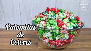 🍿PALOMITAS de MAÍZ DE COLORES en 5 MINUTOS EN UN SOLO PASO❗️ [upl. by Anrak]