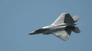 Geneseo Air Show 2024 F22 Raptor Demo [upl. by Dnomder]