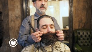 NY Beard Getting a Trim  Cut and Grind [upl. by Marta112]