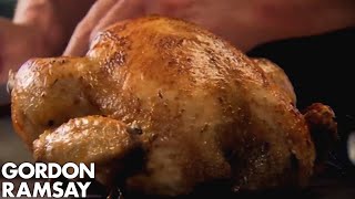 Stuffed Roast Chicken with Chorizo  Gordon Ramsay [upl. by Daffy542]