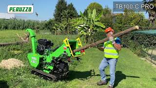 PERUZZO  NEW TB100 C PRO New Compact Wood Chipper [upl. by Rialc]