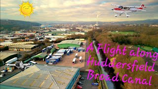 A Birds Eye View Huddersfield Broad Canalmp4 [upl. by Ennaharas596]