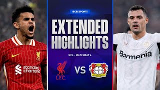 Liverpool vs Bayer Leverkusen Extended Highlights  UCL League Phase MD 4  CBS Sports Golazo [upl. by Haidebej284]