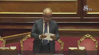 Renzi  Intervento in Senato 190924 [upl. by Hayikat]