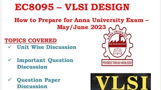 Anna University Exam Preparation  EC8095 VLSI Design Important Questions [upl. by Giff978]