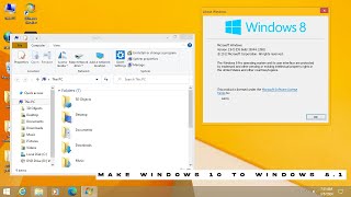 Make Windows 10 Look like Windows 81 [upl. by Jenna630]