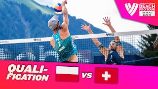 BrylŁosiak vs HaussenerFriedli  Qualification Highlights Gstaad 2024 BeachProTour [upl. by Daraj]