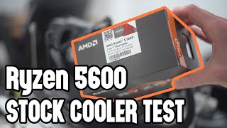 Stress Testing the Ryzen 5600 with the Stock Wraith Stealth Cooler [upl. by Mouldon]