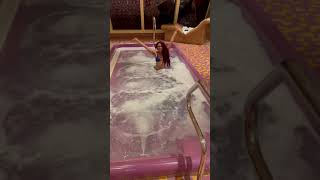 Carnival Vista Cloud 9 Spa Thalassotherapy Pool First cruise post COVID [upl. by Notniw]