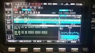 IC 7600 PSK mode in new version 20 [upl. by Anavlis]