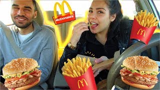 TASTING TORONTOS VEGAN BIG MAC amp MC DONALDS PARMESAN FRIES MUKBANG VLOG [upl. by Ocer]