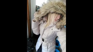 Winter walk in Camaieu down jacket [upl. by Neltiac152]