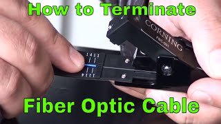 How to Terminate Fiber Optic Network Cable [upl. by Teague163]