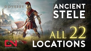 Assassins Creed Odyssey  All Ancient Stele Locations and Solutions [upl. by Storfer843]