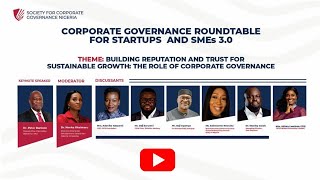 CORPORATE GOVERNANCE ROUNDTABLE FOR STRATUPS AND SMEs 30 [upl. by Coppinger]