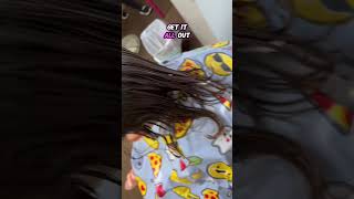 Remember to keep combing the lice out youtubeshorts hairtok nomorelice viral liceremoval [upl. by Skier]