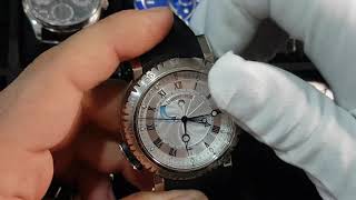 Breguet Marine  Royal Alarm 18K White Gold Original Watch [upl. by Haisej753]