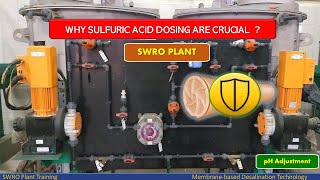 Why sulfuric acid dosing are crucial   Sulfuric acid Treatment  Desalination Plant [upl. by Ydnyl]