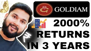 Goldiam International Share Multibagger Returns in Last 3 Years  2000 Returns in 3 Years  Durgesh [upl. by Gunthar]