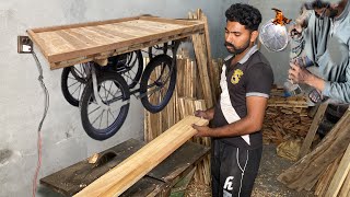 Amazing Process Of Making Wooden Hand Cart  Hand Cart Making Process [upl. by Salomi]