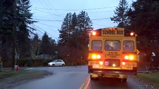 Caught on Cam Disturbing driving near BC school bus [upl. by Falkner5]