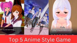 Top 5 Anime Style Game [upl. by Divadnoj]