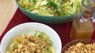 The Best Asian Salad with Crunchy Ramen Noodle Topping [upl. by Libove]