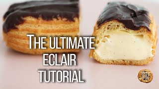 Make Perfect Eclairs At Home  Pate Choux Series Episode 2 [upl. by Iralav]