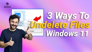 3 Ways  How to UndeleteRecover Files On Windows 1110 2024 [upl. by Dloraj]