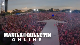 Aerial shots of LeniKiko tandems grand rally in Bulacan [upl. by Sirod]