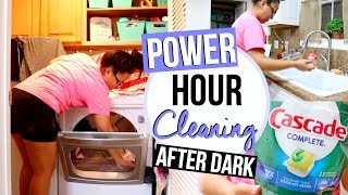 POWER HOUR AFTER DARK  SPEED CLEAN WITH ME 2017  Page Danielle [upl. by Sseb]