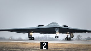 B2 Stealth Bomber Landing Whiteman Air Force Base [upl. by Aisayn]