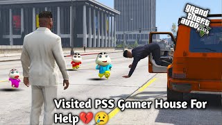 GTA 5 Shinchan Franklin Visited PSS Gamer House for Help😢💔Kiara left house 🥹😭PS Gamester [upl. by Ennalyrehc]