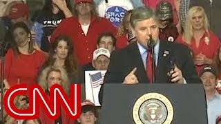 Sean Hannity appears on stage at Trumps rally [upl. by Vivian926]