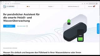 ESensorix Webportal Teil 1  Erster Login für die Füllstandssensoren EcoFrog und EcoCloud [upl. by Aileduab733]