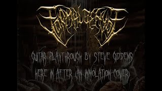 Here in After An Immolation CoverGuitar Playthrough by Formaldehyde [upl. by Ainotal]