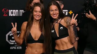 Karolina Kowalkiewicz vs Diana Belbiţă  FaceOff  UFC Fight Night Dawson vs Green  rWMMA [upl. by Airahcaz]