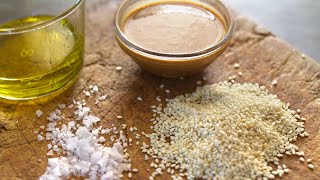 Easy Homemade Tahini Recipe 10 MINUTE recipe with just 3 ingredients [upl. by Elletsyrk557]