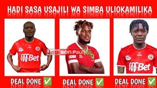 LIST YA WACHEZAJI AMBAO SIMBA SC IMEKAMILISHA USAJILI KUJIUNGA MSIMBAZI [upl. by Eecart478]