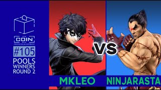 MKLeo Joker vs NinjaRasta Kazuya  LAGGY GAME  Winners Pools Round 2  12 06 24 [upl. by Yotal]