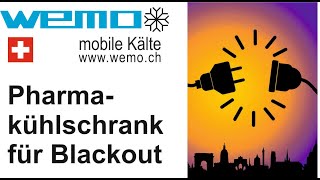 Medikamentenkühlschrank Pharma kühlt bei Stromausfall Blackout Braunout Apotheke Lagerkühlschrank [upl. by Adlesirk]